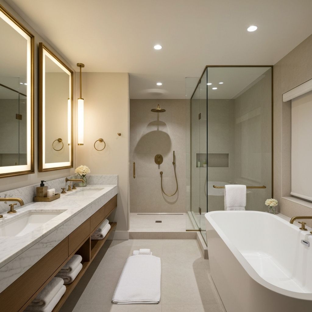 Updated master bathroom