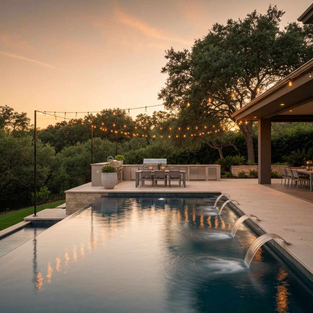 Backyard and outdoor living space